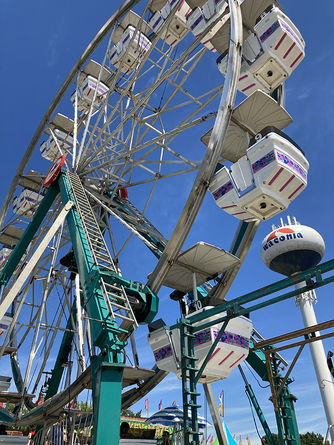 Ferris wheel at the Carver County Fair Midway