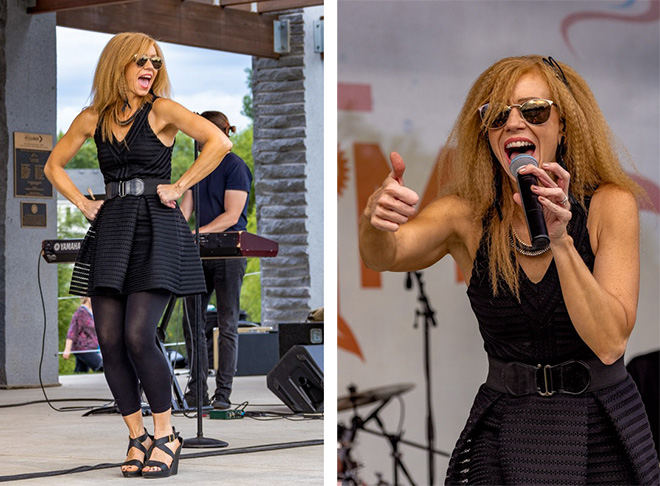 singer from Big Toe & the Jam dancing and singing