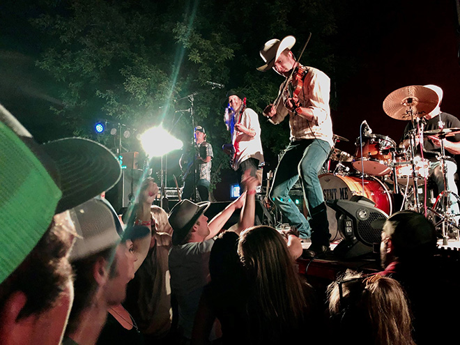 Gus Sent Me performing live on stage