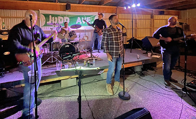 Judd Avenue band plays live at a bar