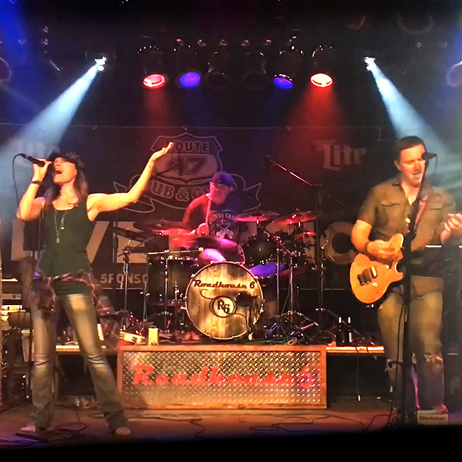 Roadhouse 6 performing on stage
